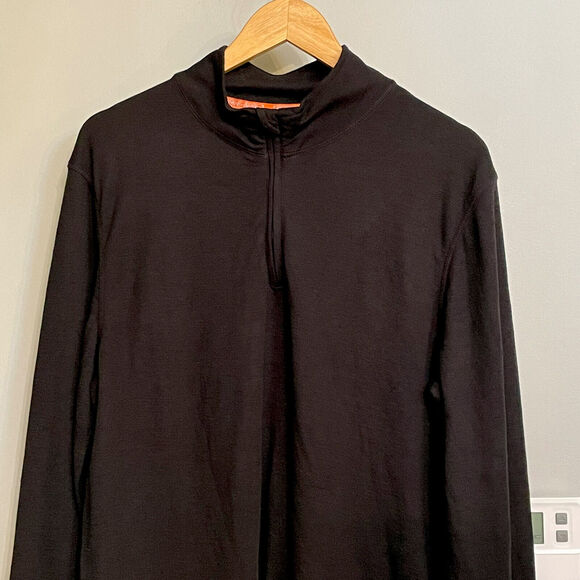 Omni-Wool Shirt 1/4 Zip Mock Neck Pullover Active Base Layer Mens XL EUC - Picture 2 of 10